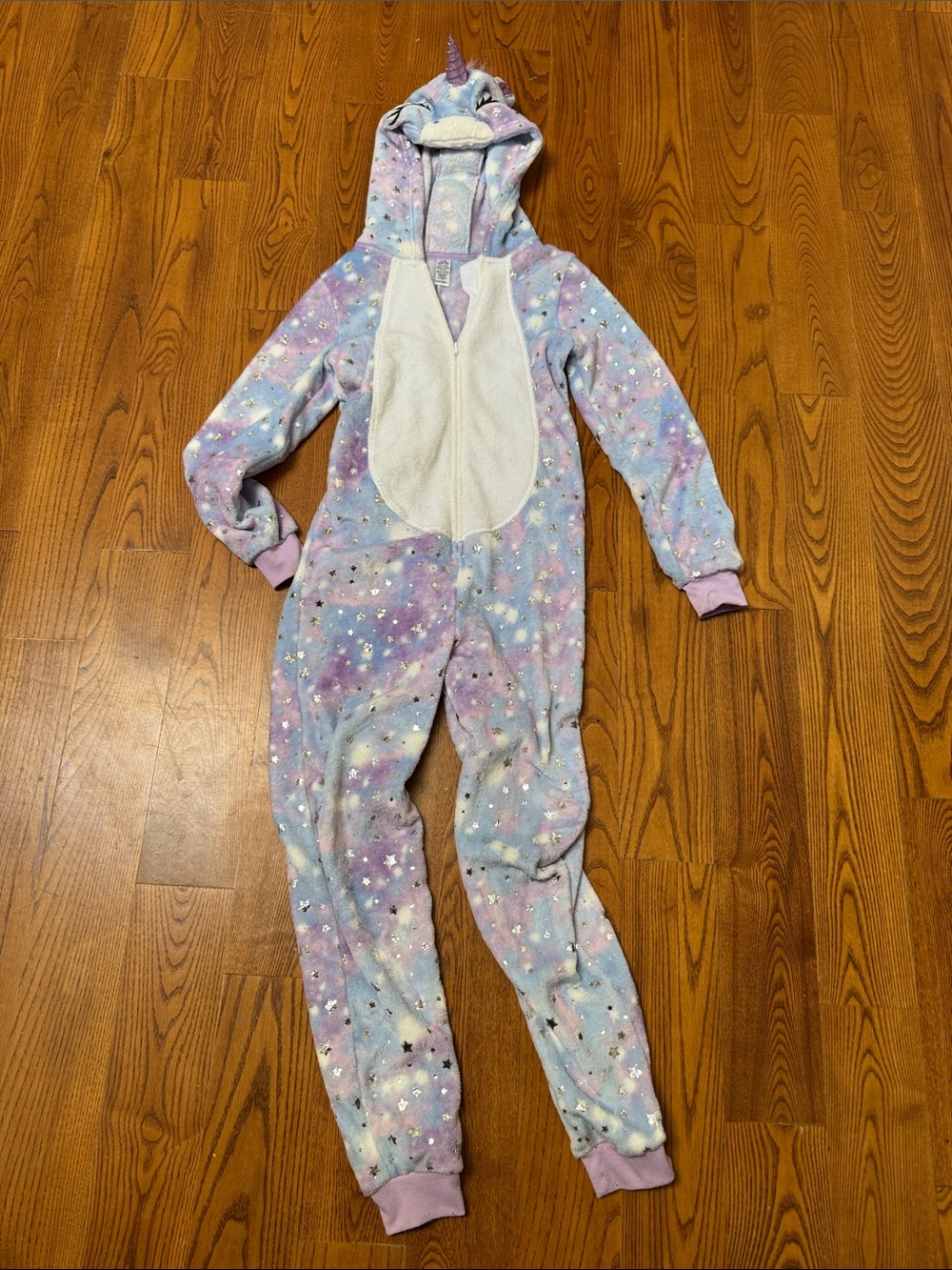 George Pastel Unicorn Footed Onesie - Lavender Multi